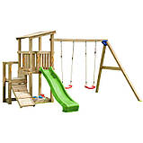 Дитячий майданчик із 2 гірками CASCADE + SWING, фото 2