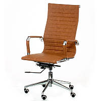 Кресло офісне Slano artleather світло-коричневе