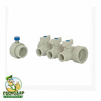 Колектор з кульовими кранами