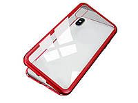 Магнітний чохол для iPhone з загартованого скла iPhone 11Pro Червоний Хіт продажу!