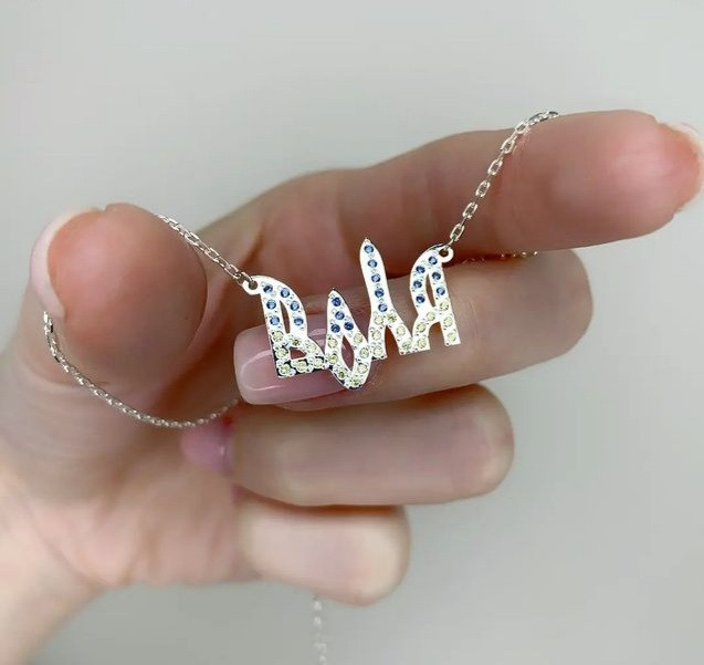 Срібне кольє Воля,патріотичне кольє воля, патріотичний ланцюг.Срібна цепочка,ланцюг срібло., фото 1