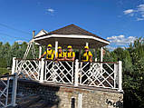 Дерев'яна восьмигранна альтанка  (на 10-12 осіб), фото 11