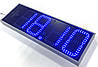 Годинник термометр світлодіодні вуличні сині. 750х250, фото 5