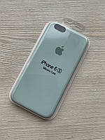 Серо-голубой чехол для iphone 6 6S в упаковке микрофибра + soft-touch