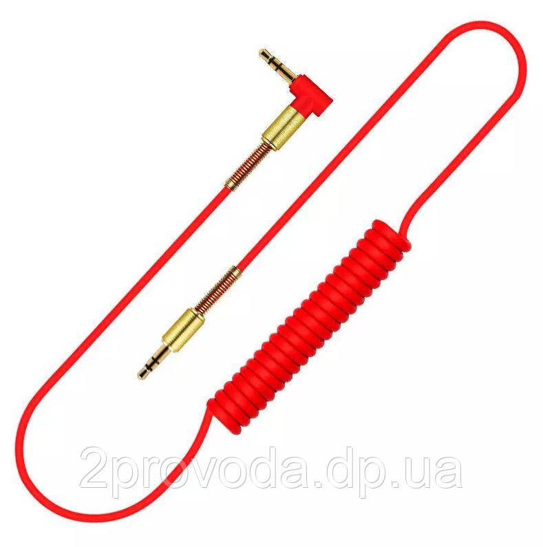 Аукс кабель аудіокабель 3.5м AUX-AUX ПАПА-ПА 150см червоний