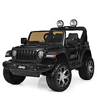 Детский электромобиль Jeep (4 мотора по 35W, MP3, USB, FM) Джип Bambi M 4176EBLR-2 Черный