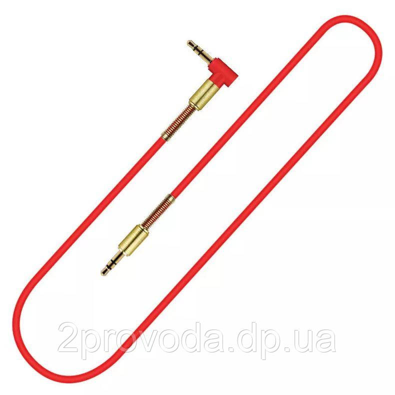 Аукс кабель аудіокабель 3.5м AUX-AUX ПАПА-ПАПА 1м червоний
