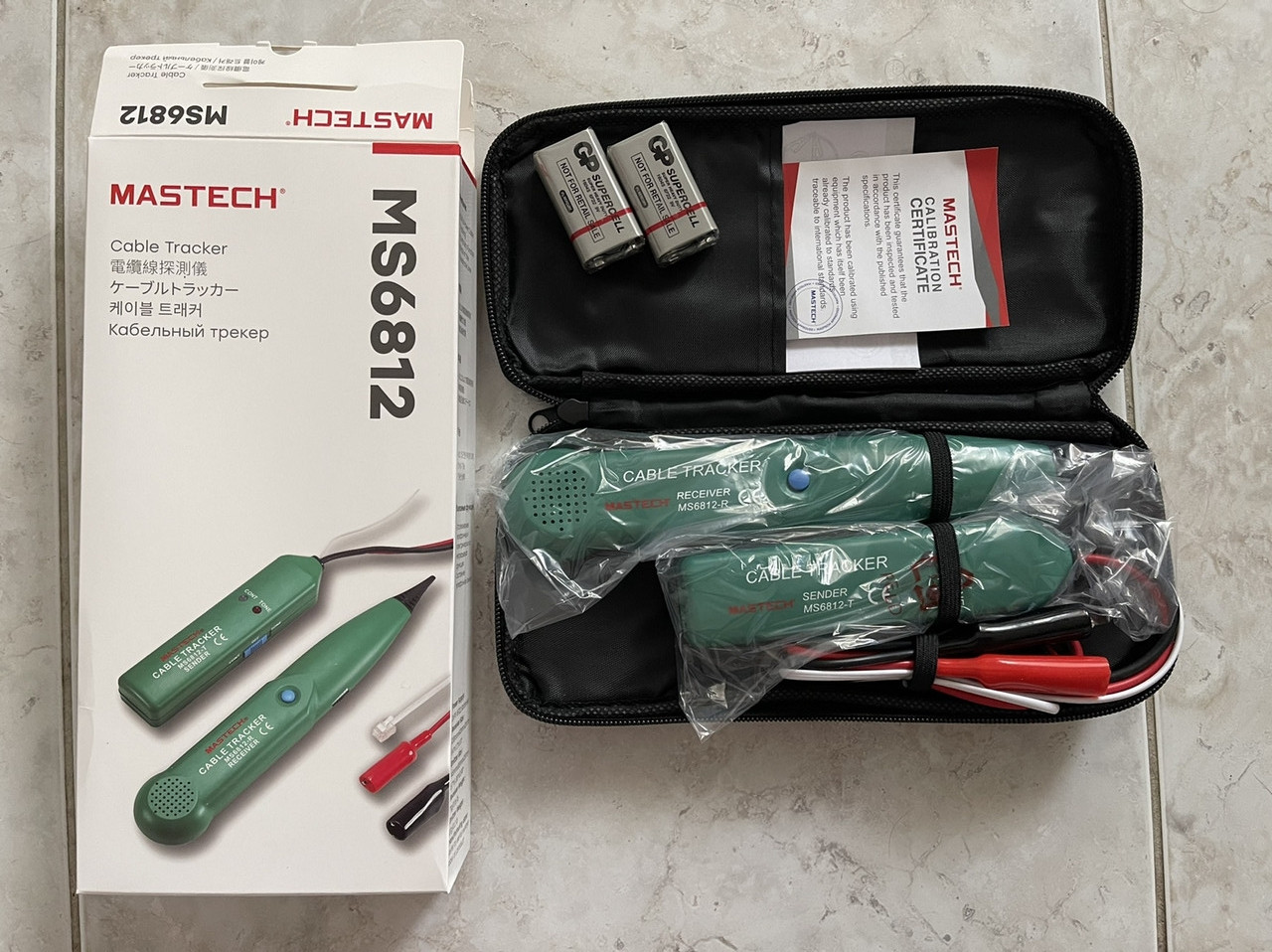 Детектор прихованої проводки MS6812 Mastech трассоикатель ОРИГІНАЛ (з батарейками і чохлом)