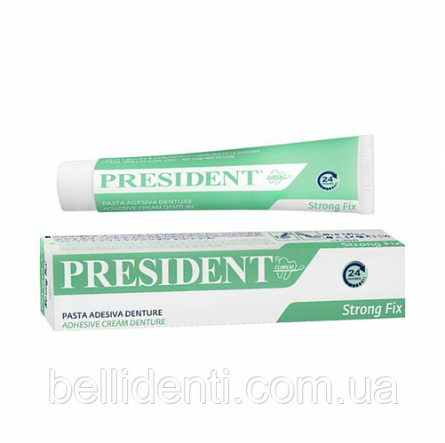 Крем клейкий для фіксації зубних протезів PRESIDENT CLINICAL DENTURE ...