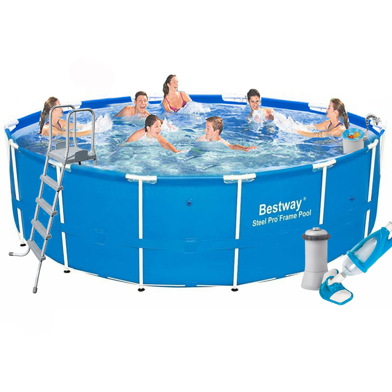 Каркасный бассейн Bestway 5612U - 5, 427 х 132 см (3 785 л/ч, лестница ...