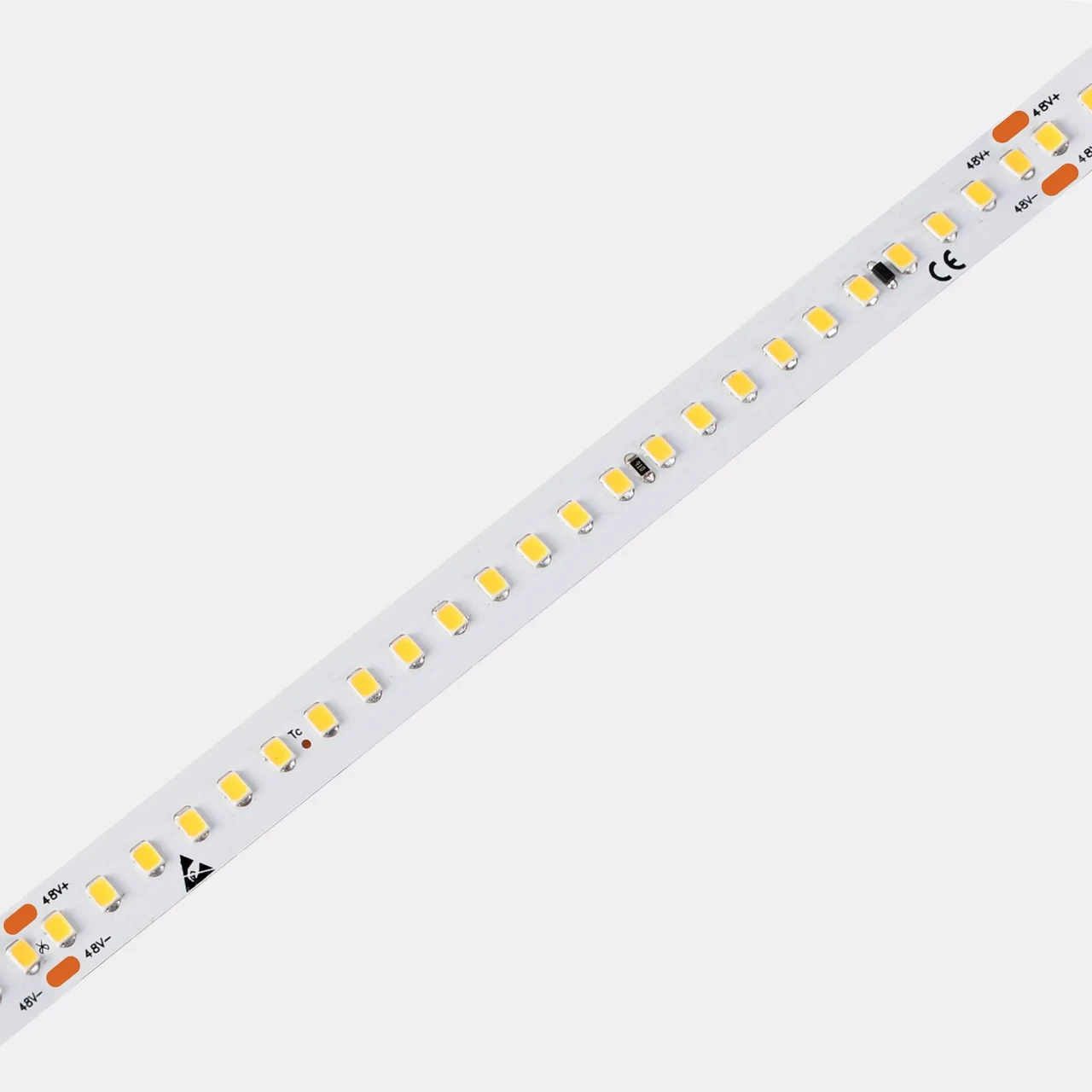 Світлодіодна стрічка COLORS, 48V, 144 led/m, 5.4W, 558Lm, IP33, 3000K (DS8144-48V-12mm-WW), фото 1