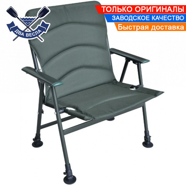 Коропове крісло Ranger Fisherman до 130 кг розкладне крісло для риболовлі та відпочинку крісло для кемпінгу підходить для човна