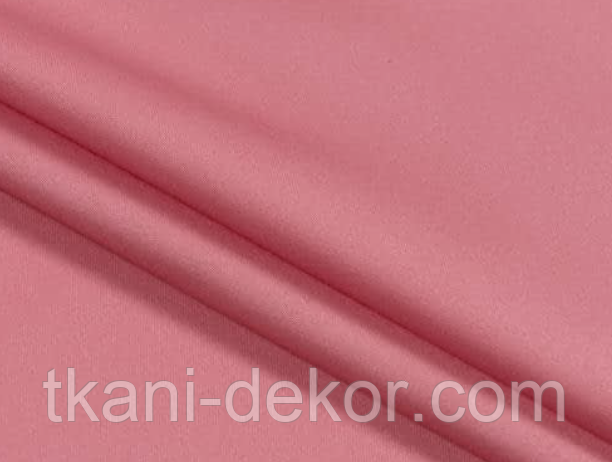 Сатин (бавовняна тканина) корал однотон (ширина 2.55 м), фото 1