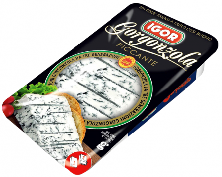 Сир Igor Gorgonzola Piccante з блакитною пліснявою Горгонзола Піканте, 150 г
