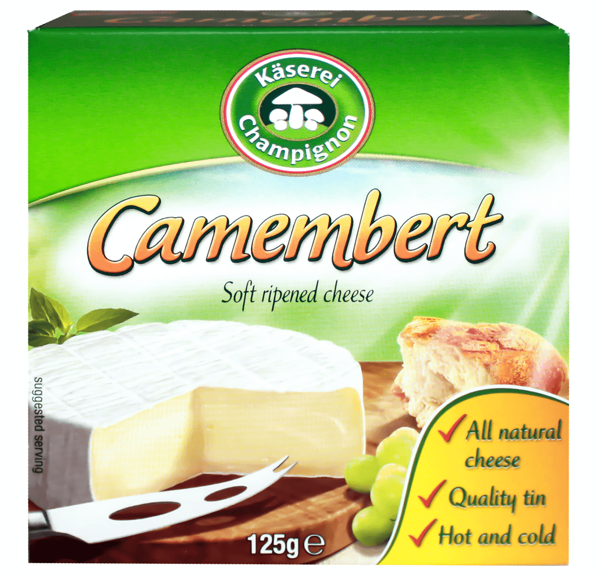 Сир Kaserei Champignon Камамбер, 125 г