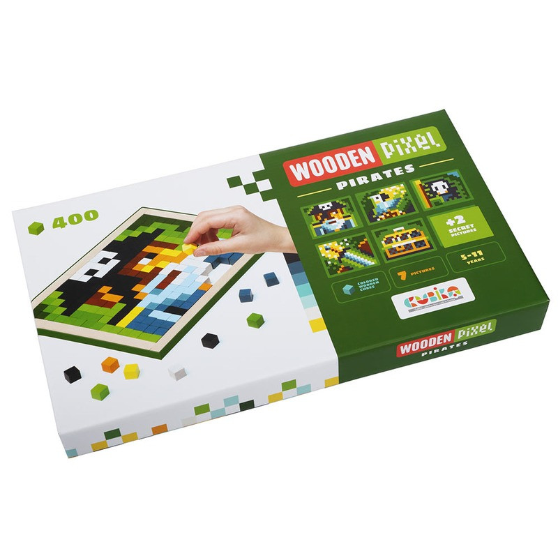 Розвиваюча мозаїка Wooden pixel 5 Пірати від виробника Кубіка CUBIKA