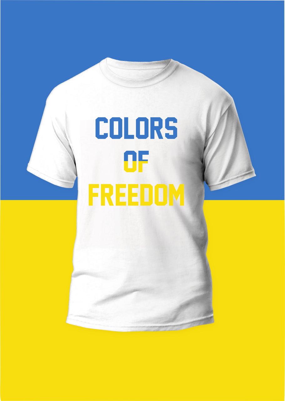 Футболка чоловіча з принтом COLORS OF FREEDOM