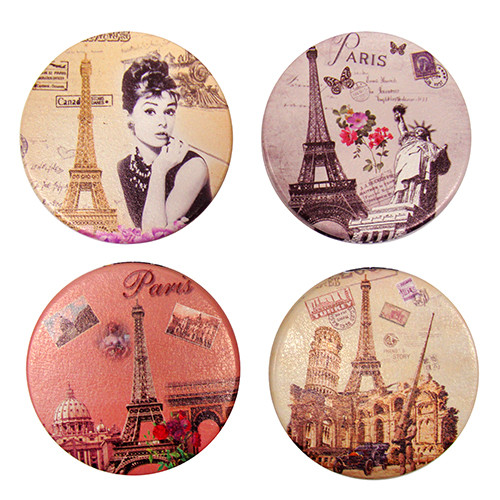 Дзеркальце маленьке в косметичку Міста Європи, фото 1