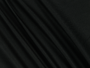 Сатин (бавовняна тканина) чорний однотон (ширина 2.55 м)