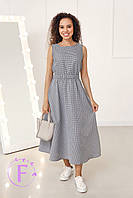 📌 Довга літня сукня коттон-жатка "Аріс" | Норма та батал