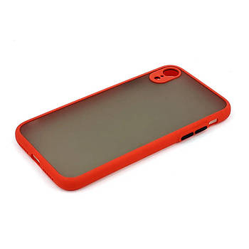 Силіконовий чохол з закритою камерою Avenger Totu для iPhone Xr Red