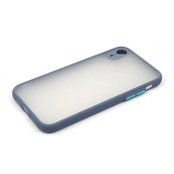 Силіконовий чохол з закритою камерою Avenger Totu для iPhone Xr Lavender Grey