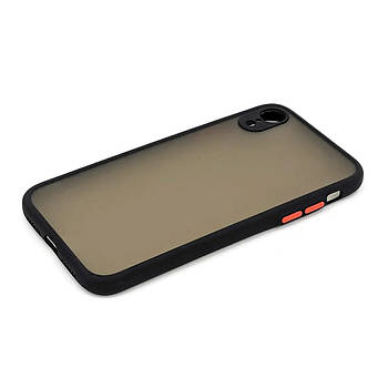 Силіконовий чохол з закритою камерою Avenger Totu для iPhone Xr Black