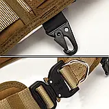 Ремінь тактичний на пояс розвантажувальний, воєнний (талія від 82см до 120 см) - Хакі, фото 7