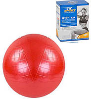 *М'яч для фітнесу TK Sport КОРАЛІЛОВИЙ (діаметр 65 см) арт. 26266