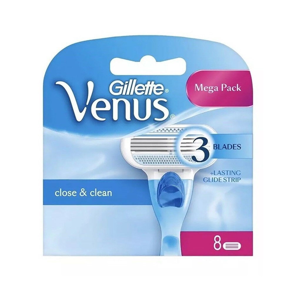 Змінні касети Gillette Venus 3 close&clean Original (8 шт) G00241