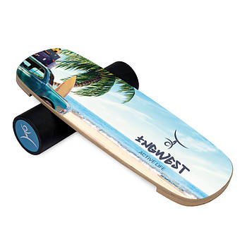 Баланс борд InGwest Retro beach (Balance Board Training System) з прогумованим ролером