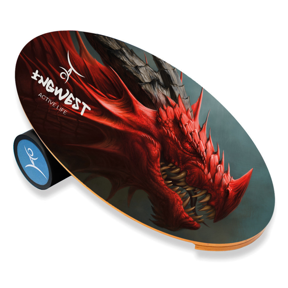 Баланс борд InGwest Dragon (Balance Board Training System) з прогумованим ролером, фото 1