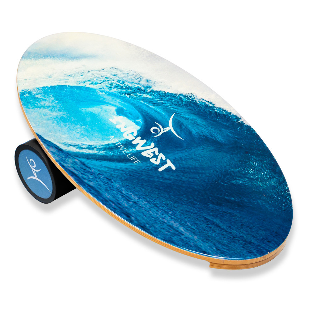 Баланс борд InGwest Wave (Balance Board Training System) з прогумованим ролером, фото 1