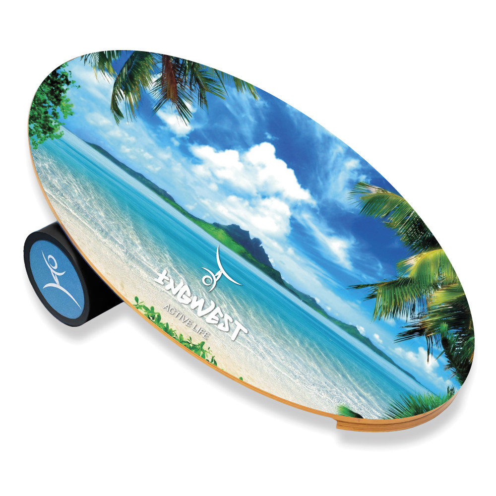Баланс борд InGwest Island (Balance Board Training System) з прогумованим ролером, фото 1