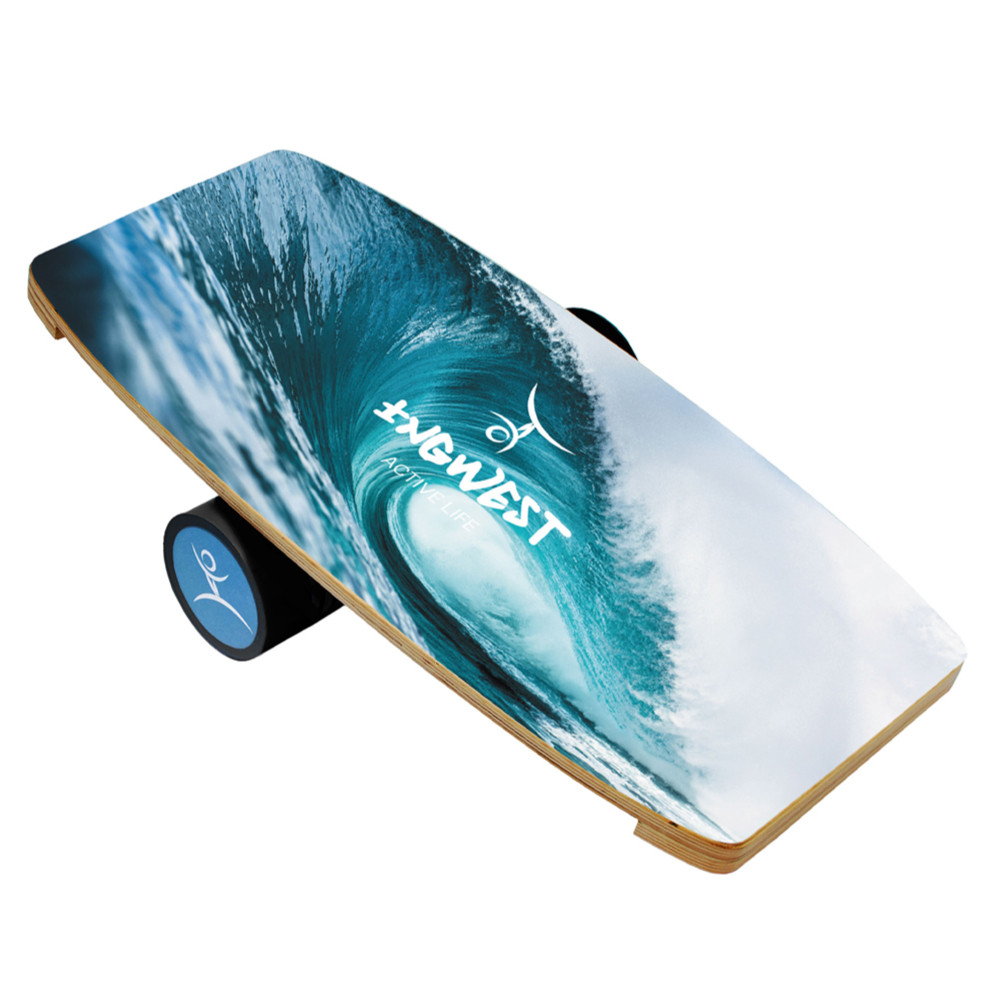 Баланс борд InGwest Big Wave (Balance Board Training System) з прогумованим ролером, фото 1