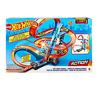 Моторизированный трек Хот Вилс Небоскреб Hot Wheels GJM76 Sky Crash Tower