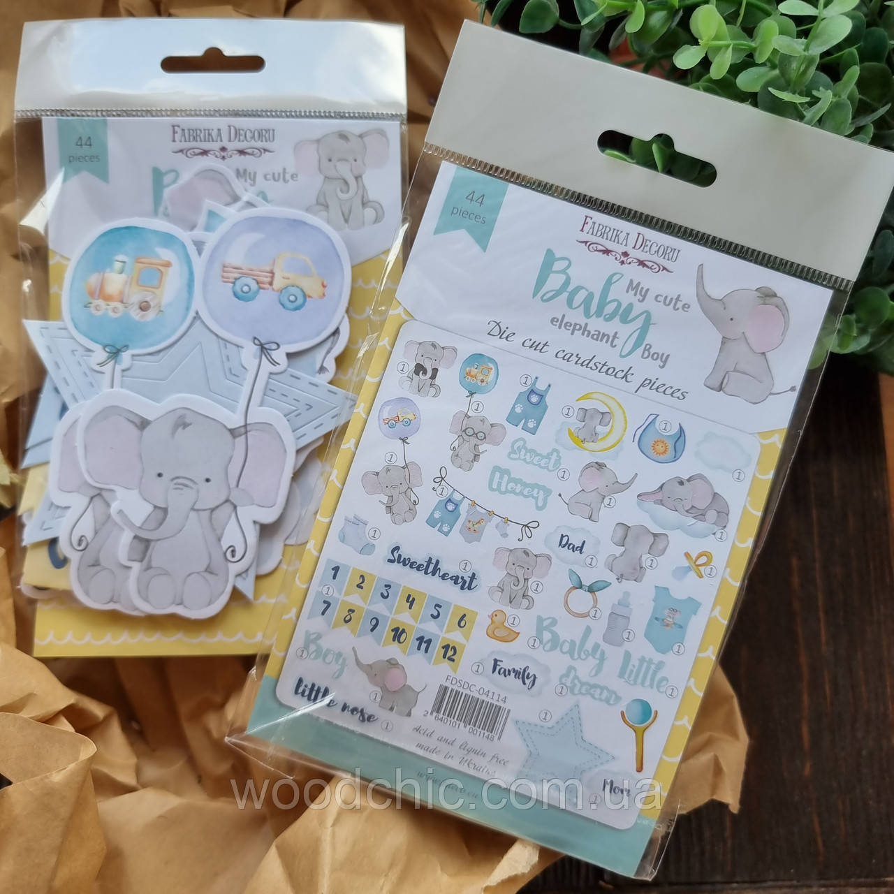 Набір висічок колекція My cute Baby elephant boy 44 шт