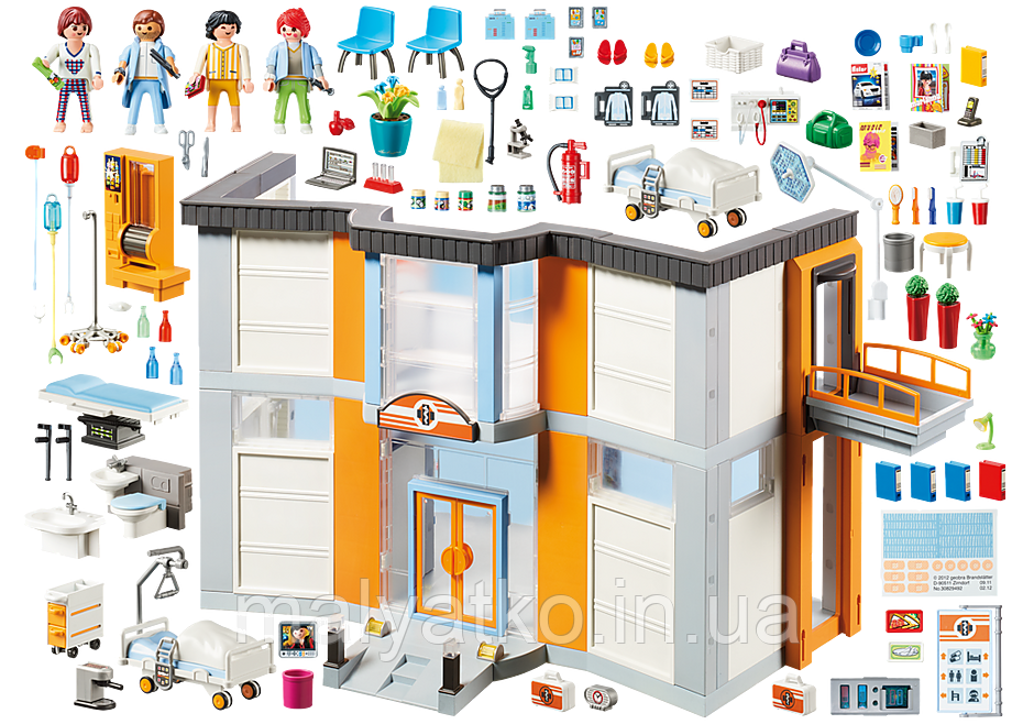ПІД ЗАМІС 20+-ДНЕЙ Playmobil Hospital 70190 Великий шпиталь з наповненням