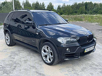 Губа спідниця на передній бампер обвіс BMW X5 E70 стиль Performance