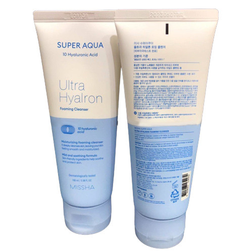 Пінка для вмивання з гіалуроновою Missha Super Aqua Ultra Hyalron Foaming Cleanser 100 мл