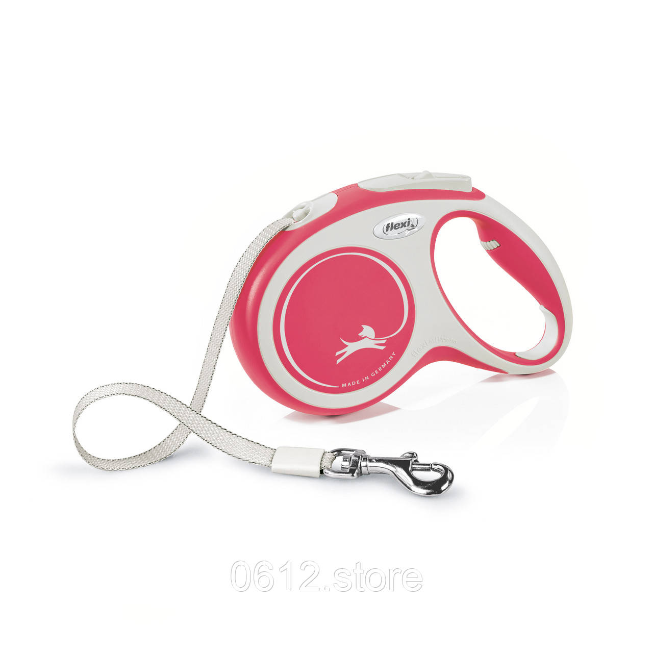 Повідець-рулетка New Comfort M стрічка 5м/25кг червоний, фото 1