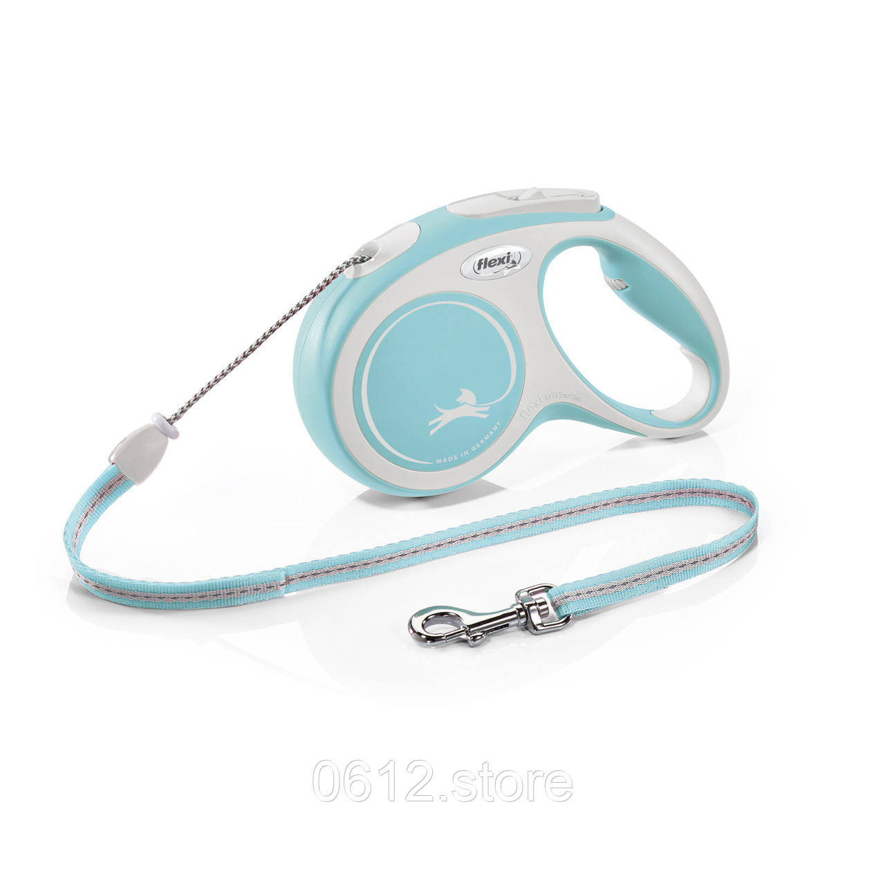 Повідець-рулетка New Comfort M трос 5м/20кг світло-синій, фото 1