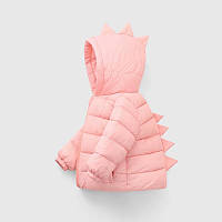 Детская куртка на девочку Динозаврик Розовая 23121 123, Розовый, Для девочек, Весна Осень, 100 , 3 года