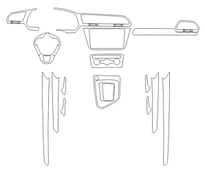 Комплект викрійок для салону VOLKSWAGEN TIGUAN L 2019