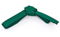Пояс для кімоно Champion зелений UR (бавовна+поліестер, 260-300см)