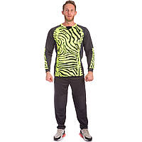 Форма футбольного воротаря (р-р S-XXXL, зростання 140-190 см, чорно-зелений)