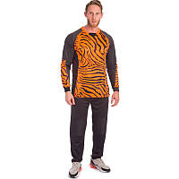 Форма футбольного воротаря (р-р S-XXXL, зростання 140-190 см, чорно-помаранчевий)