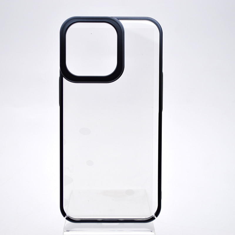 Прозорий силіконовий чохол Baseus Glitter Series Case для iPhone 13 Pro Black Чорний, фото 1