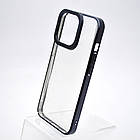 Прозорий силіконовий чохол Baseus Glitter Series Case для iPhone 13 Pro Black Чорний, фото 4