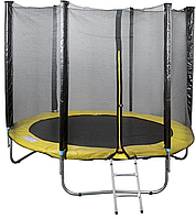 Батут Let'sGo із захисною сіткою 8" (244 см) жовтий